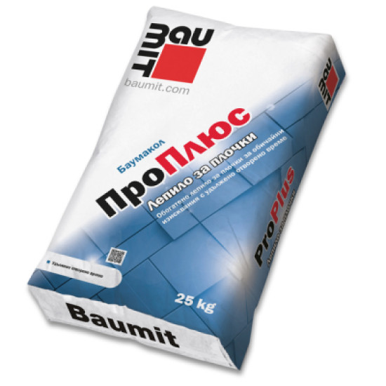 Лепило за плочки BAUMIT Баумакол ПроПлюс 25кг