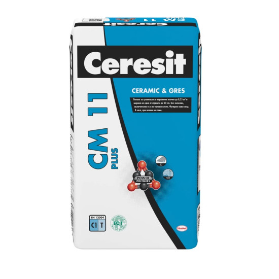 Тънкослойно лепило CERESIT CM 11 plus 