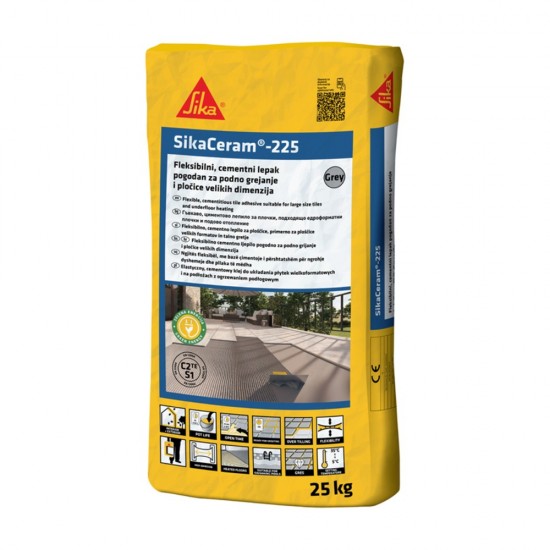 Гъвкаво лепило за плочки Sika Ceram 225 - 25kg