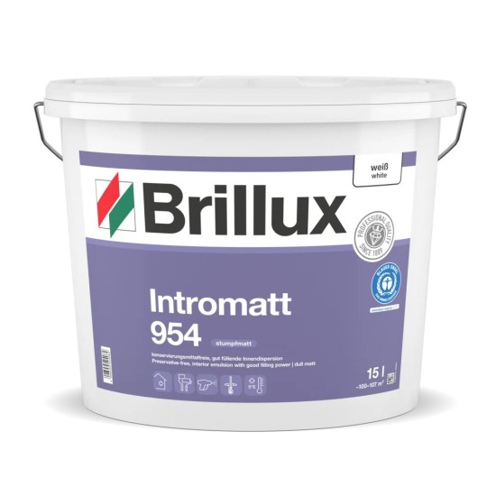Бял латекс Brillux Intromatt 954 - 15л.