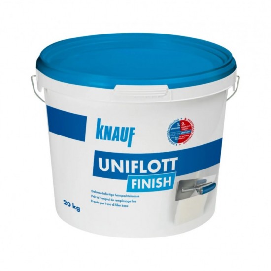 Готова гипсова шпакловка и фугопълнител Knauf Uniflott Finish 20кг