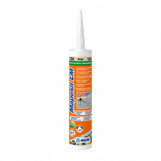 Неутрален силикон за естествен камък MAPEI MAPESIL LM №132 – Бежов